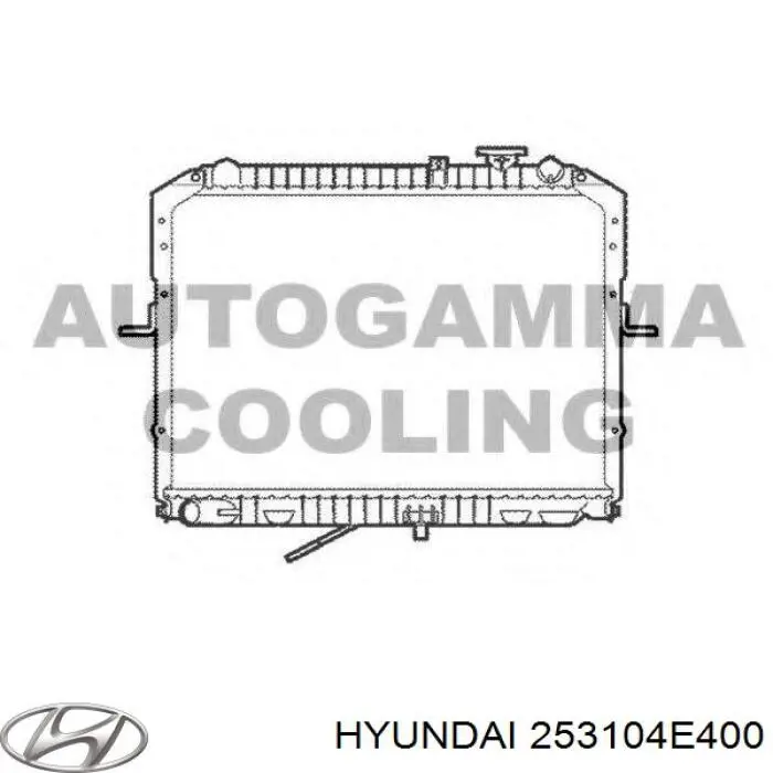 253104E400 Hyundai/Kia Радиатор основной