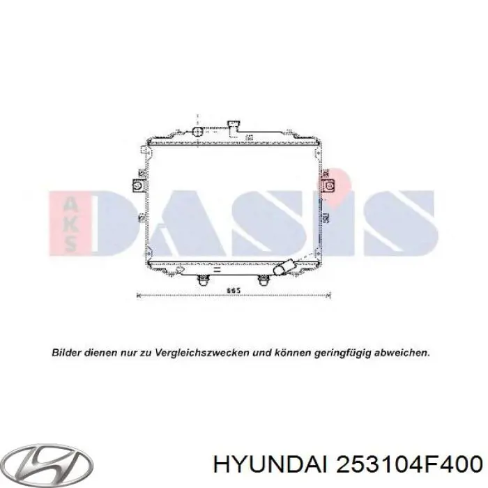 253104F400 Hyundai/Kia радиатор