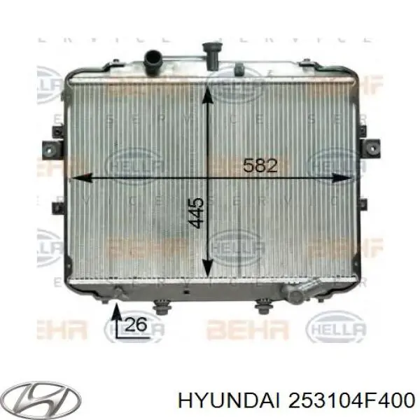 Купить 253104F400 Hyundai/Kia Радиатор водяной
