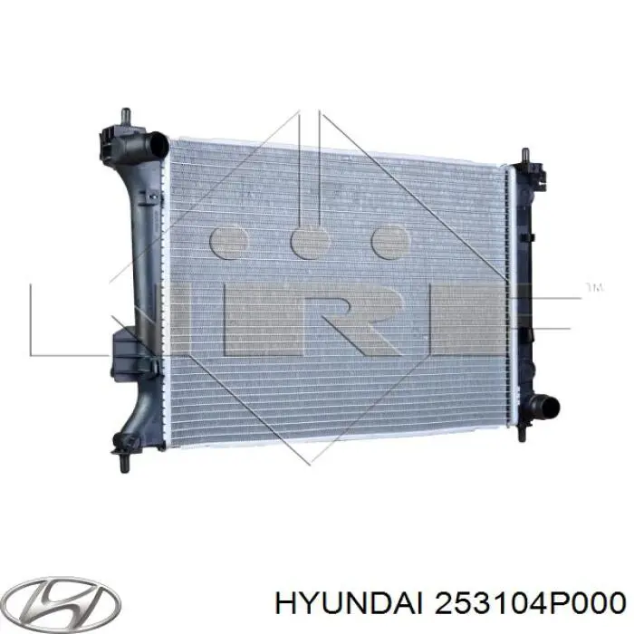 253104P000 Hyundai/Kia Радиатор основной