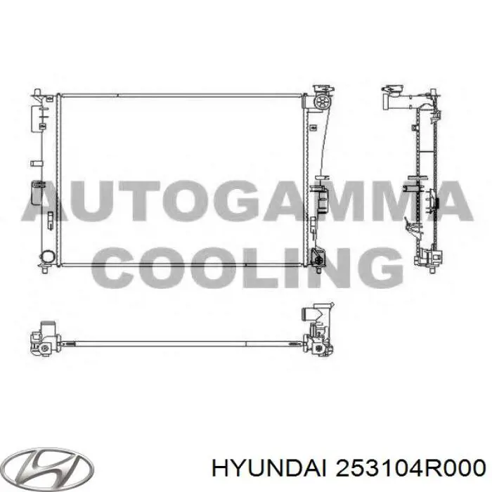 Радиатор 253104R000 Hyundai/Kia