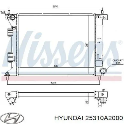 Купить FP40A12KY Koyorad Радиатор водяной