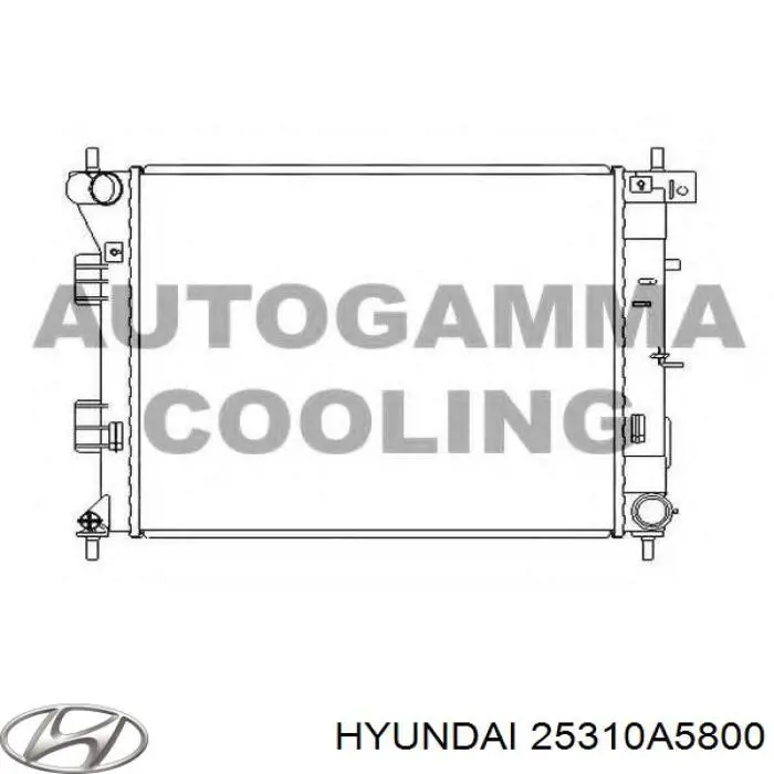 Купить 25310A5800 Hyundai/Kia Радиатор водяной