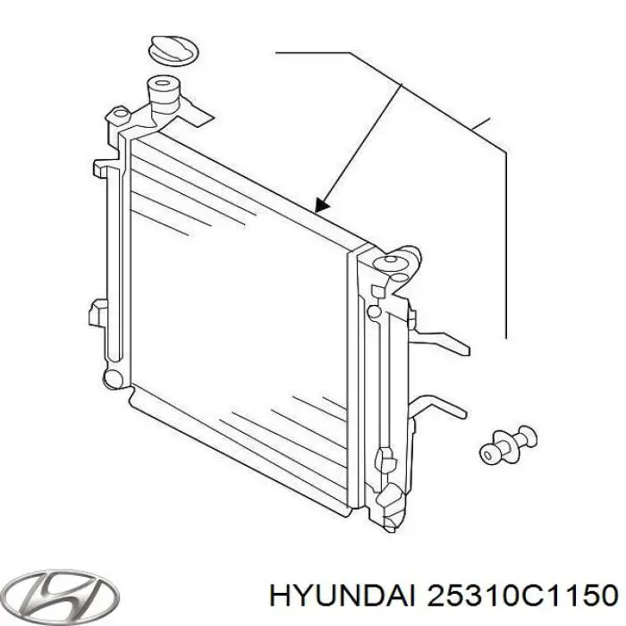 25310C1150 Hyundai/Kia Радиатор основной