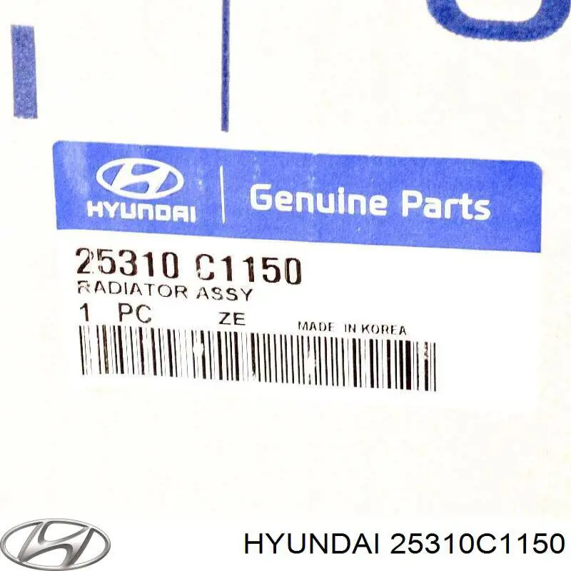 Радиатор охлаждения двигателя Hyundai/Kia 25310C1150 цена, от 77.28 USD
