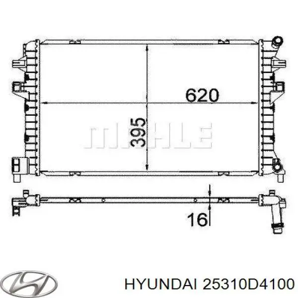 25310D4100 Hyundai/Kia Радиатор основной