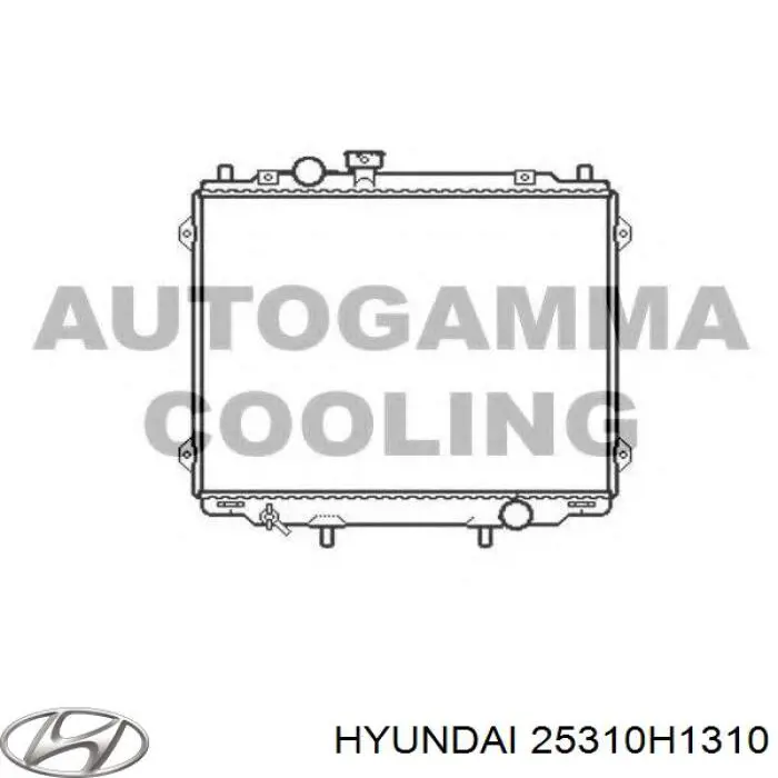 Радиатор 25310H1310 Hyundai/Kia