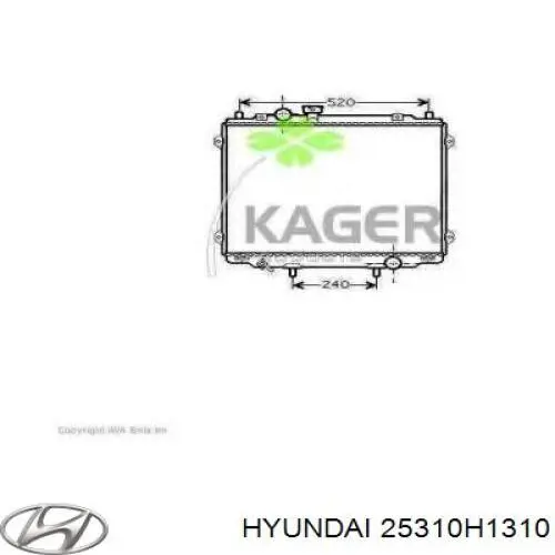 25310H1310 Hyundai/Kia Радиатор основной