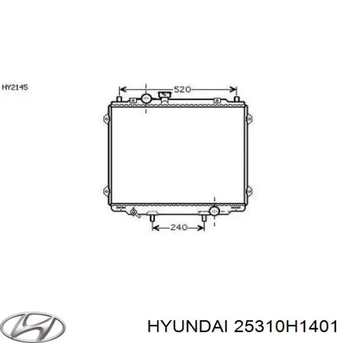 Радиатор 25310H1401 Hyundai/Kia