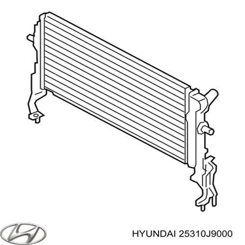 25310J9000 Hyundai/Kia radiador de esfriamento de motor