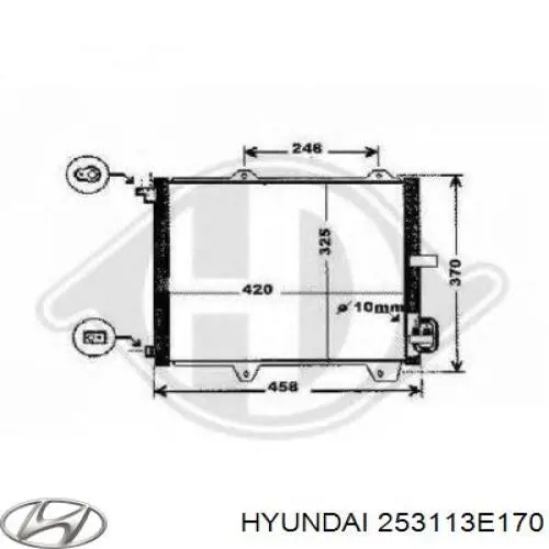 Радиатор 253113E170 Hyundai/Kia