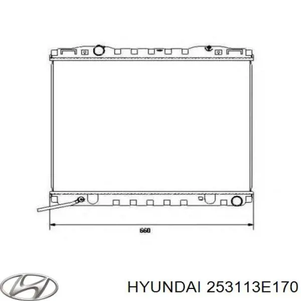 Купить 253113E170 Hyundai/Kia Радиатор водяной