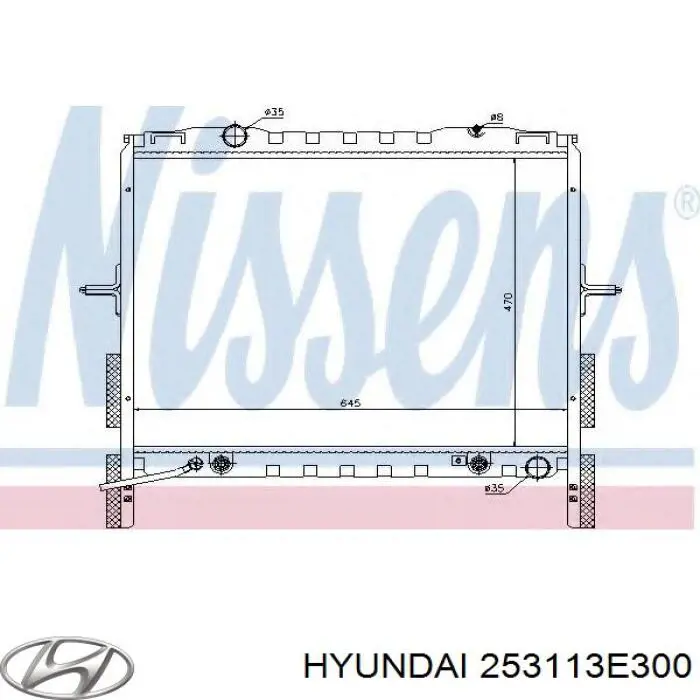 Радиатор 253113E300 Hyundai/Kia