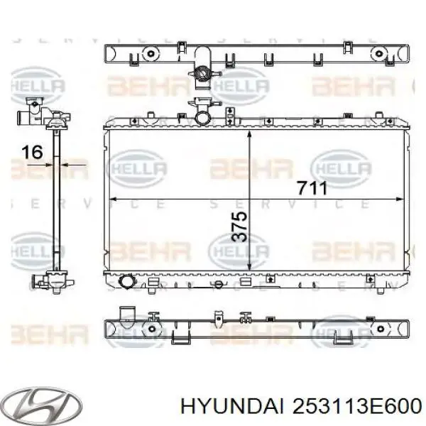 Радиатор 253113E600 Hyundai/Kia