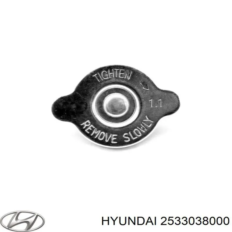 Пробка радиатора Hyundai/Kia 2533038000