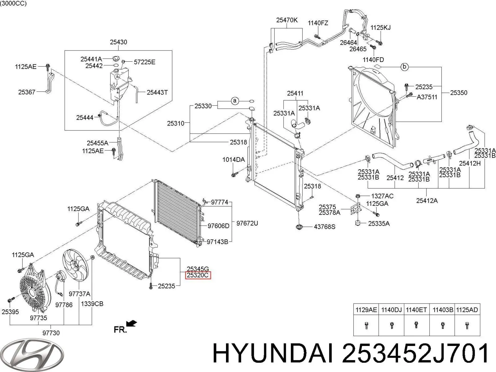 253452J701 Hyundai/Kia 