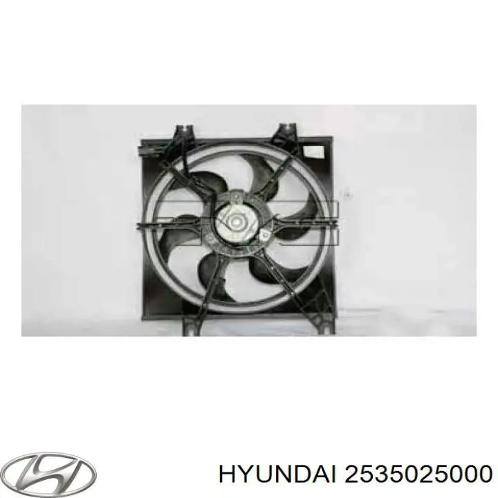 Диффузор радиатора охлаждения в сборе с мотором и крыльчаткой Hyundai/Kia 2535025000 цена, от 24.61 USD