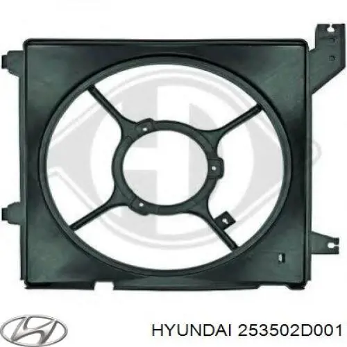Купить 253502D001 Hyundai/Kia Рамка радиатора охлаждения