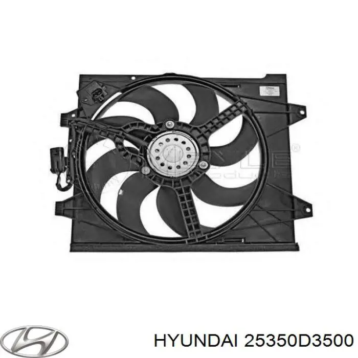Диффузор радиатора 25350D3500 Hyundai/Kia