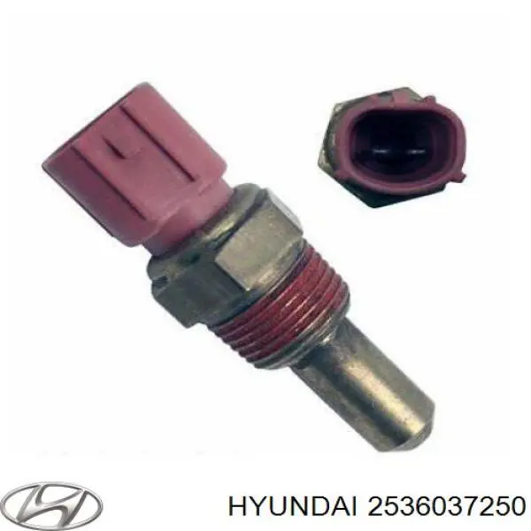 Датчик температуры охлаждающей жидкости (включения вентилятора радиатора) на Hyundai Sonata 
