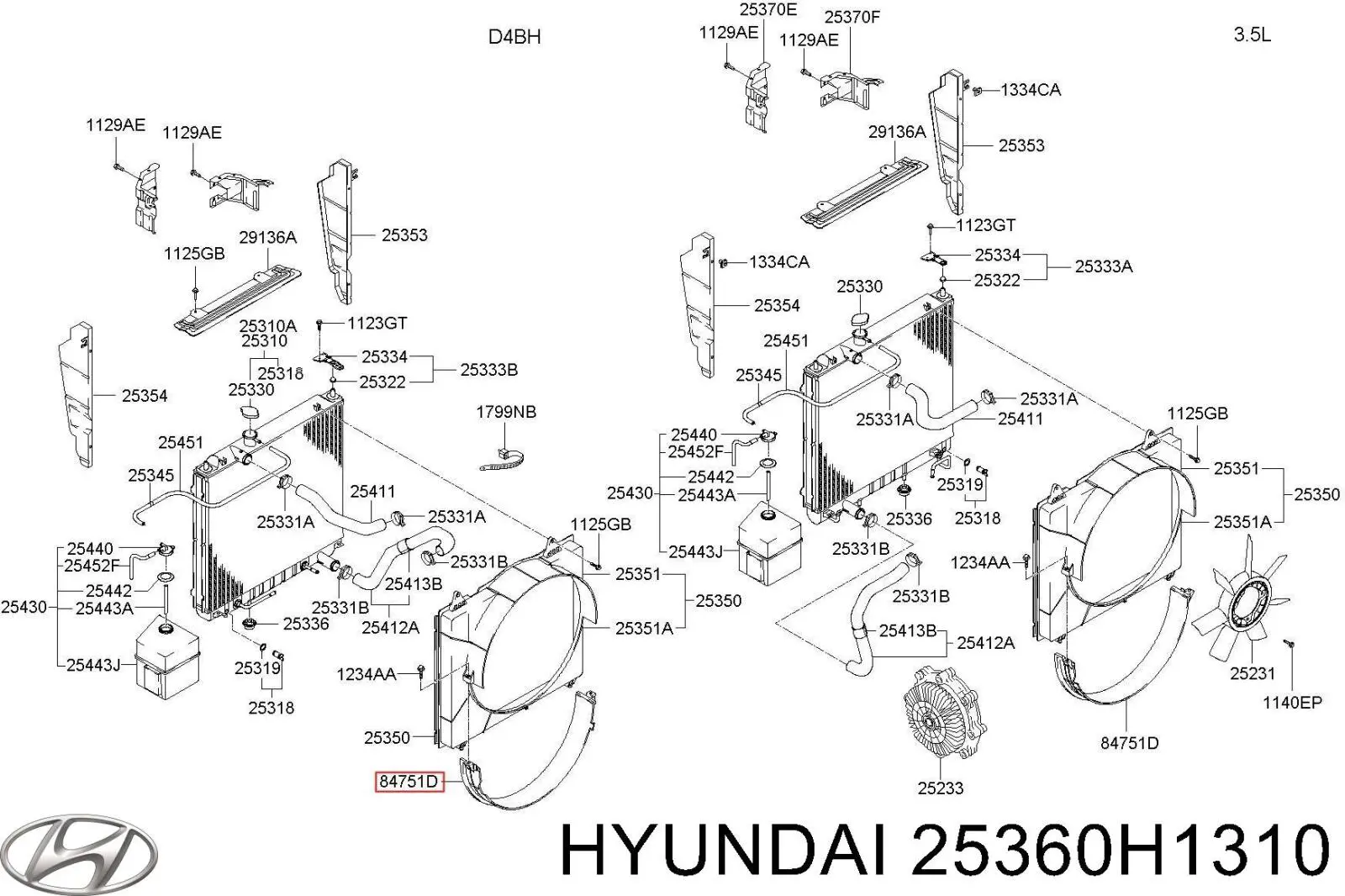  25360H1310 Hyundai/Kia