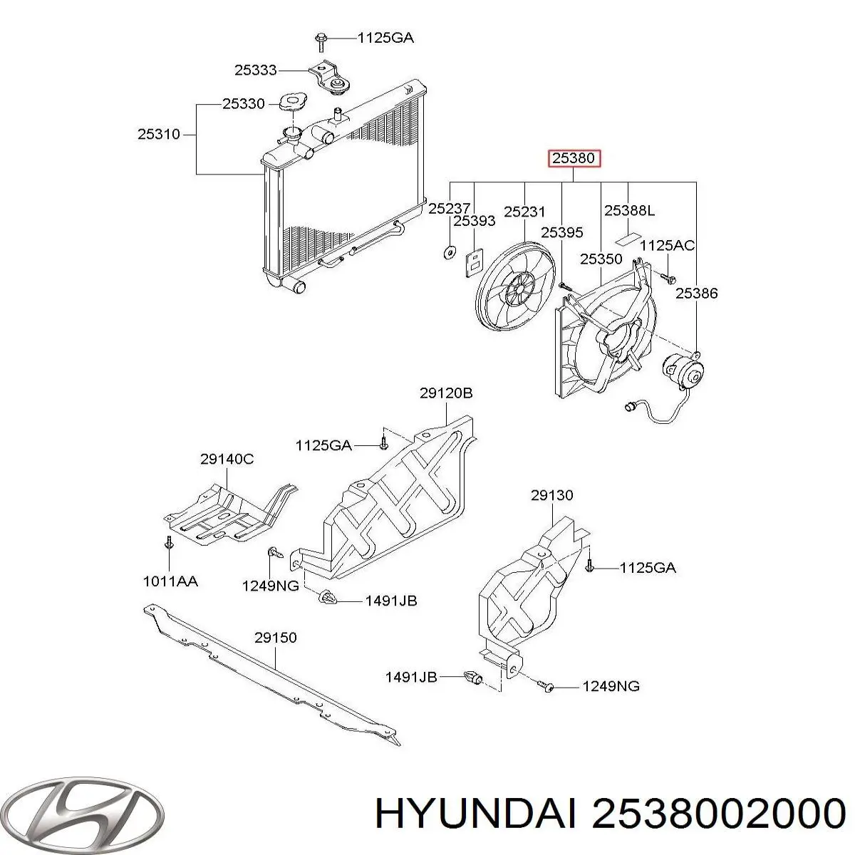  2538002000 Hyundai/Kia