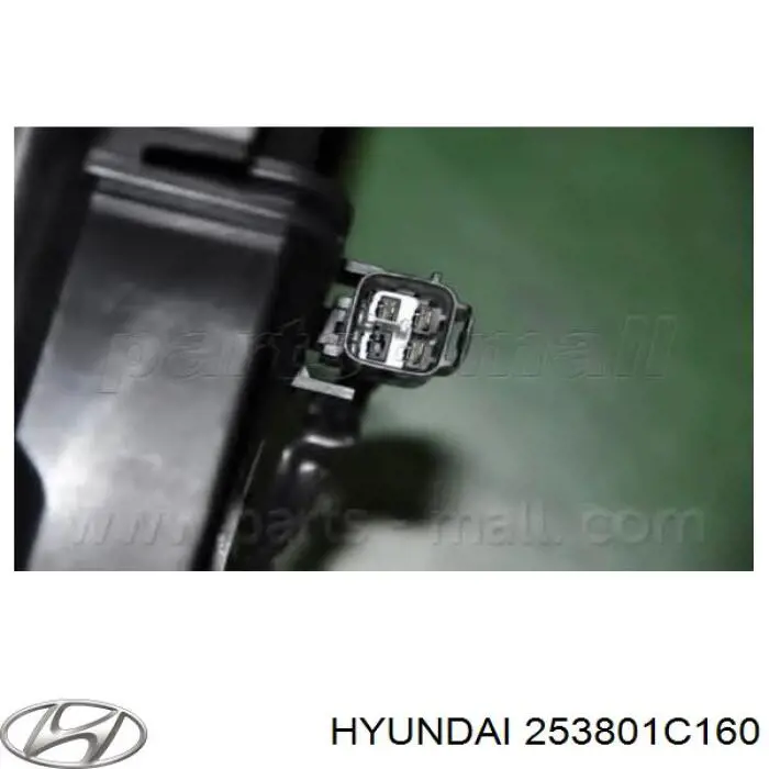 Купить 253801C160 Hyundai/Kia Диффузор вентилятора в сборе с мотором и крыльчаткой