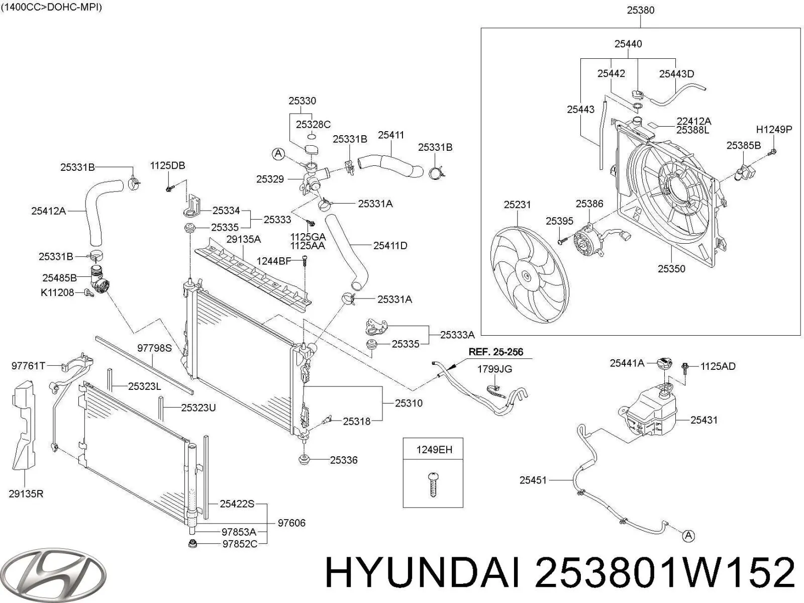 253801W152 Hyundai/Kia 