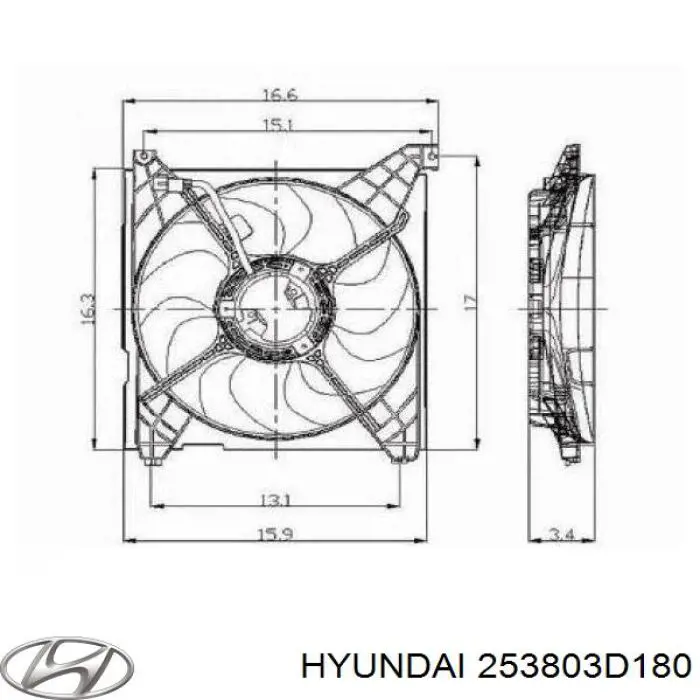 Диффузор радиатора охлаждения в сборе с мотором и крыльчаткой Hyundai/Kia 2538038100 цена, от 180.54 USD