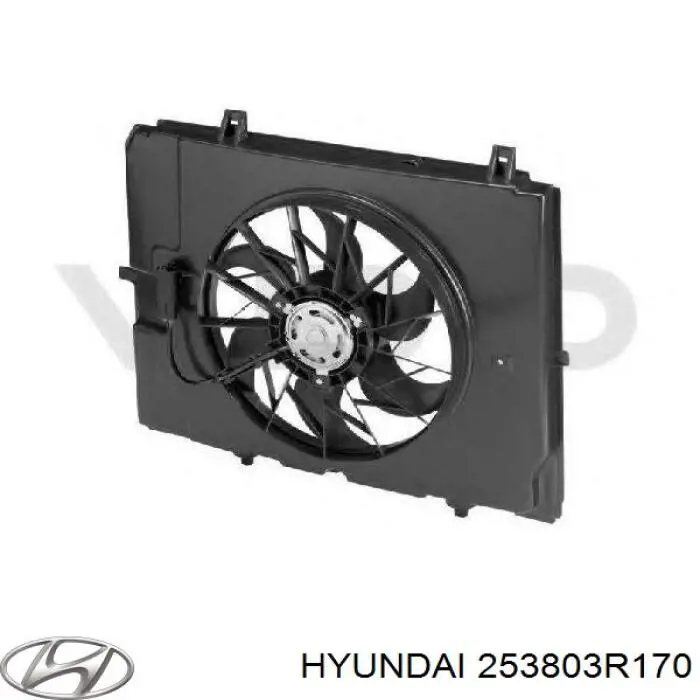 Купить 253803R170 Hyundai/Kia Диффузор вентилятора в сборе с мотором и крыльчаткой