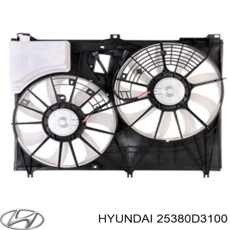 Диффузор радиатора охлаждения в сборе с мотором и крыльчаткой Hyundai/Kia 25380D3100 цена, от 149.58 USD