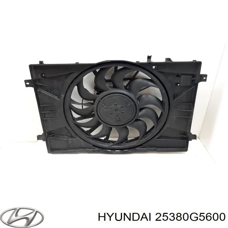 25380G5600 Hyundai/Kia Диффузор радиатора охлаждения в сборе с мотором