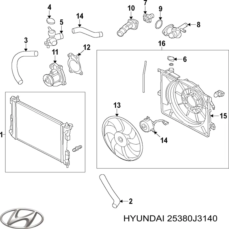 25380J3140 Hyundai/Kia 