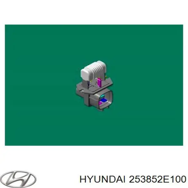 253852E100 Hyundai/Kia regulador de revoluções de ventilador de esfriamento (unidade de controlo)