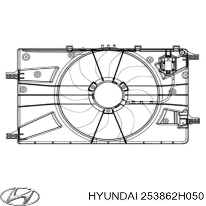 Мотор вентилятора системы охлаждения Hyundai/Kia 253862H050 цена, от 63.35 USD