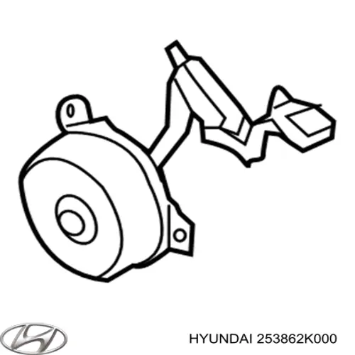 253862K000 Hyundai/Kia Электродвигатель вентилятора системы охлаждения