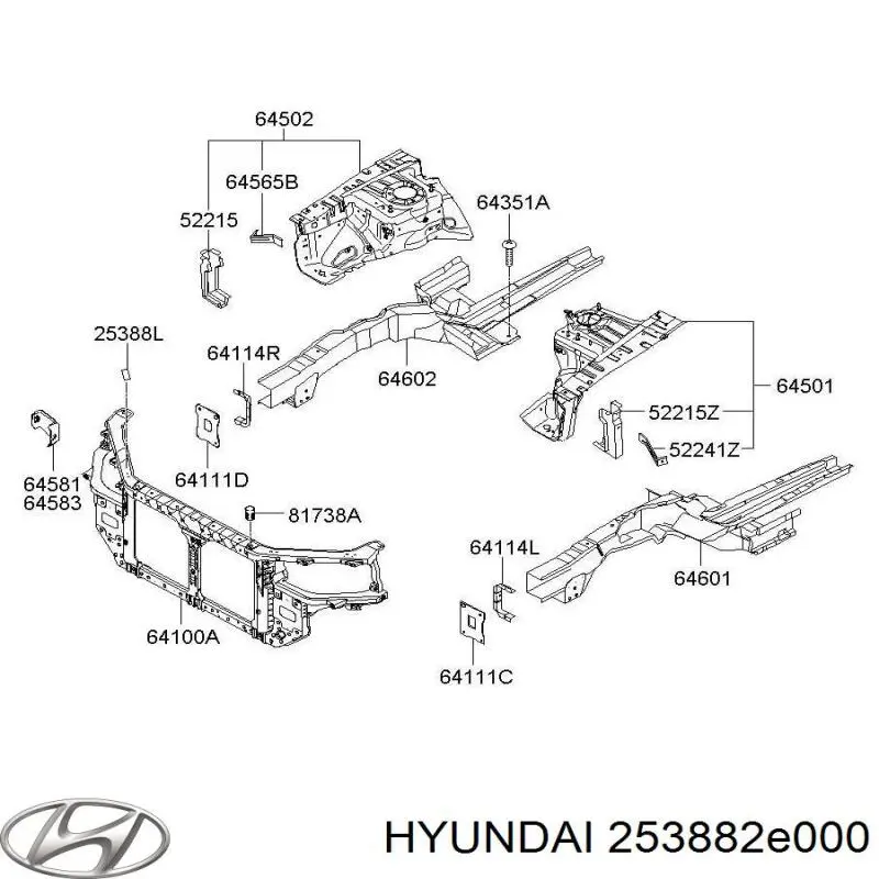  Hyundai/Kia 253882E000 цена, от 0.81 USD
