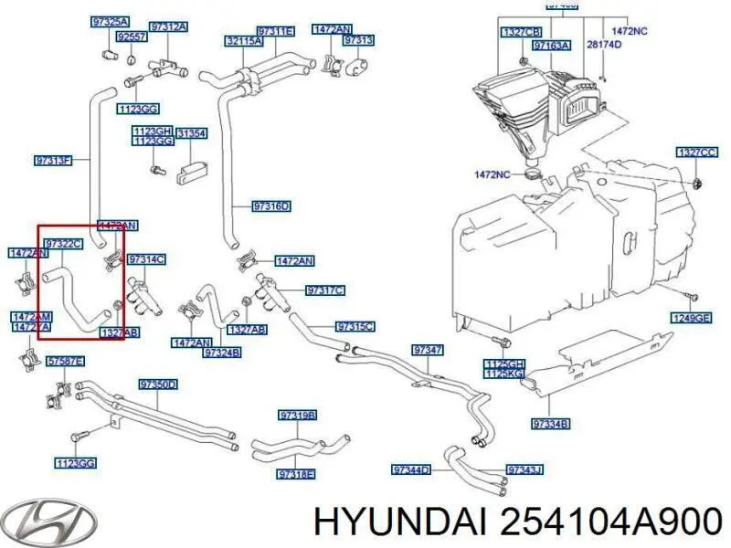  254104A900 Hyundai/Kia