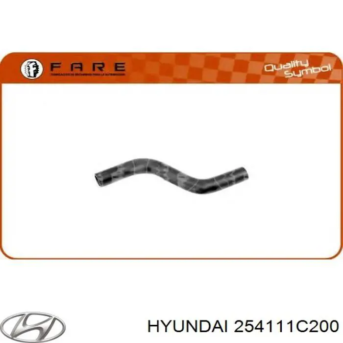 Патрубок радиатора 254111C200 Hyundai/Kia