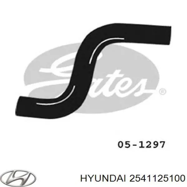 Шланг радиатора охлаждения Hyundai/Kia 2541125100 цена, от 5.15 USD