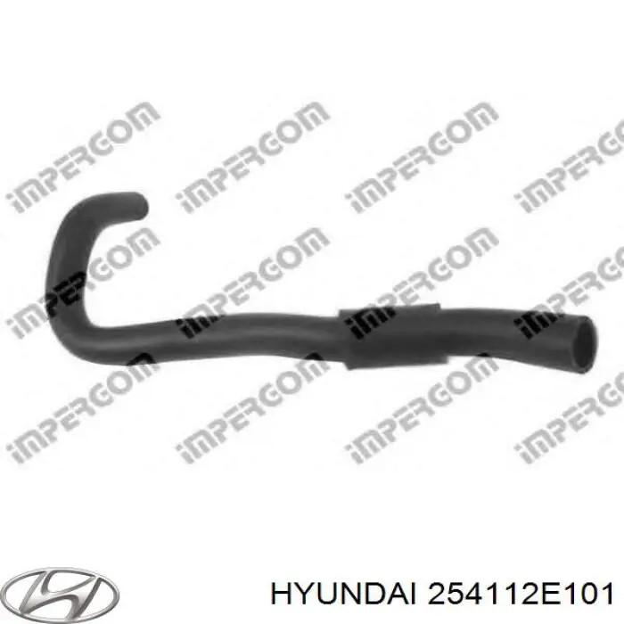 254112E101 Hyundai/Kia шланг (патрубок радиатора охлаждения верхний)