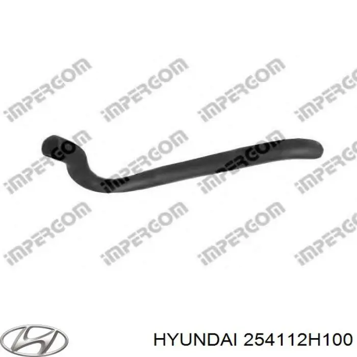 254112H100 Hyundai/Kia шланг (патрубок радиатора охлаждения верхний)