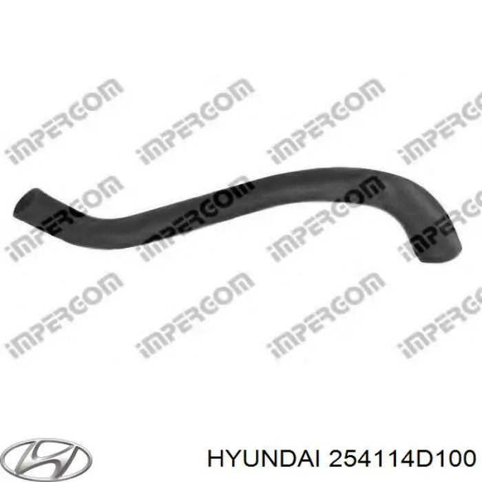 Шланг (патрубок) радиатора охлаждения верхний Hyundai/Kia 254114D100