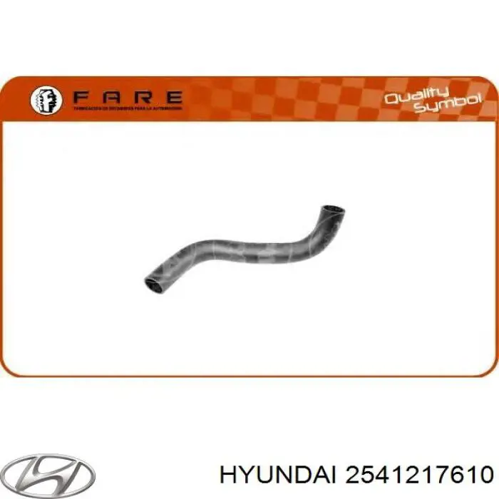 2541217610 Hyundai/Kia Патрубок радиатора охлаждения нижний