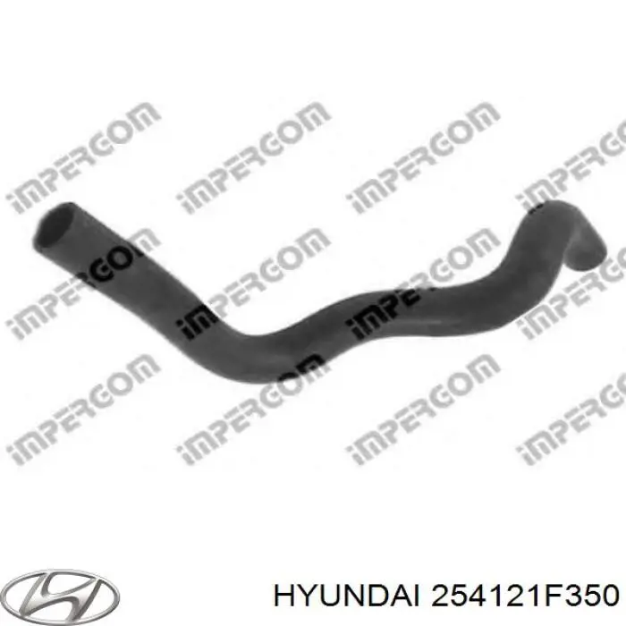 Шланг (патрубок) радиатора охлаждения нижний Hyundai/Kia 254121F350