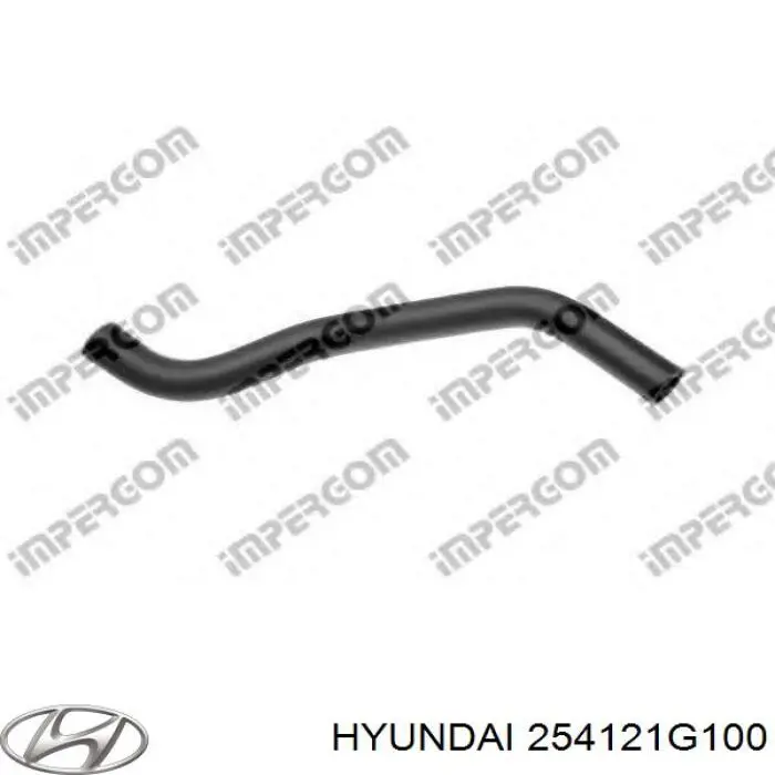 25412-1G100 Hyundai/Kia mangueira (cano derivado inferior do radiador de esfriamento)