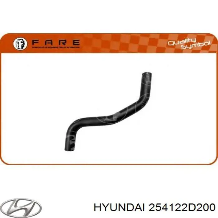 254122D200 Hyundai/Kia Патрубок радиатора охлаждения нижний