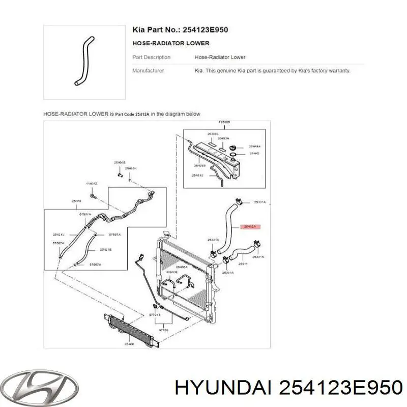 254123E950 Hyundai/Kia 