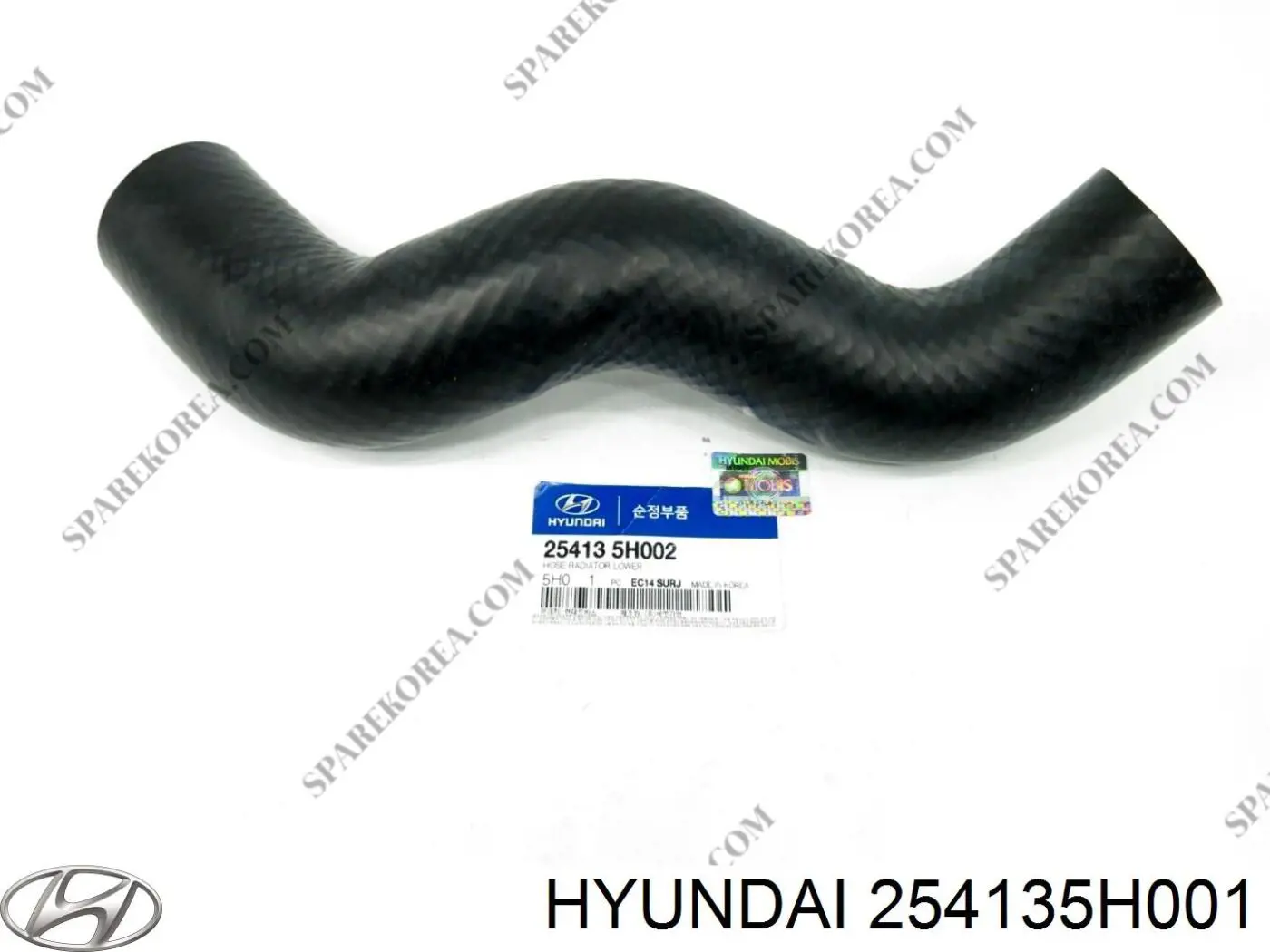 254135H001 Hyundai/Kia mangueira (cano derivado inferior do radiador de esfriamento)