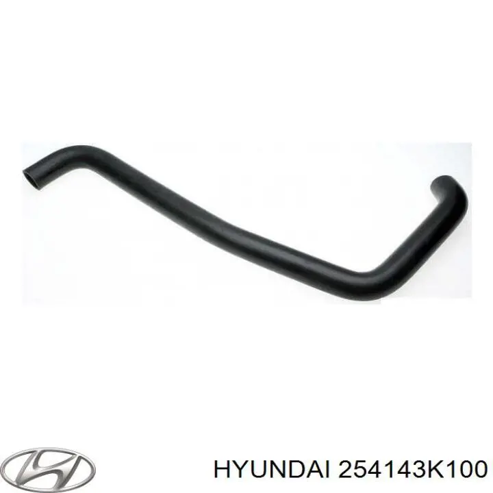 Шланг (патрубок) радиатора охлаждения верхний Hyundai/Kia 254143K100